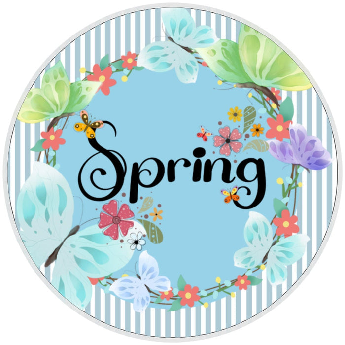 10 Spring Butterfly Sign, Wreath Sign, Home Decor, Metal Sign, The Ritzy Cactus