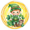 10 St. Patricks Leprechaun Sign, Wreath Sign, Home Decor, Metal Sign, The Ritzy Cactus