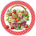 10 Strawberry Basket Sign, Wreath Sign, Home Decor, Metal Sign, The Ritzy Cactus