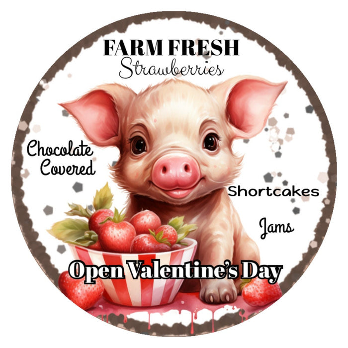 10 Strawberry Valentine Sign, Wreath Sign, Home Decor