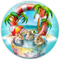 10 Summer Beach Mice Sign, Wreath Sign, Home Decor