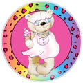 10 Summer Groovy Bear Sign, Metal Wreath Sign, Home Decor