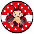 10” Summer Ladybug Sign, Home Decor, Aluminum, The Ritzy Cactus