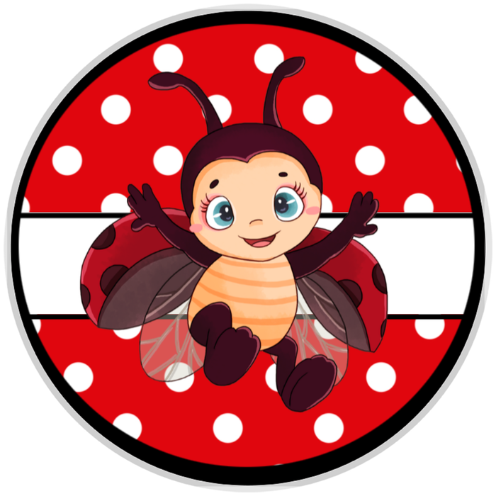 10” Summer Ladybug Sign, Home Decor, Aluminum, The Ritzy Cactus