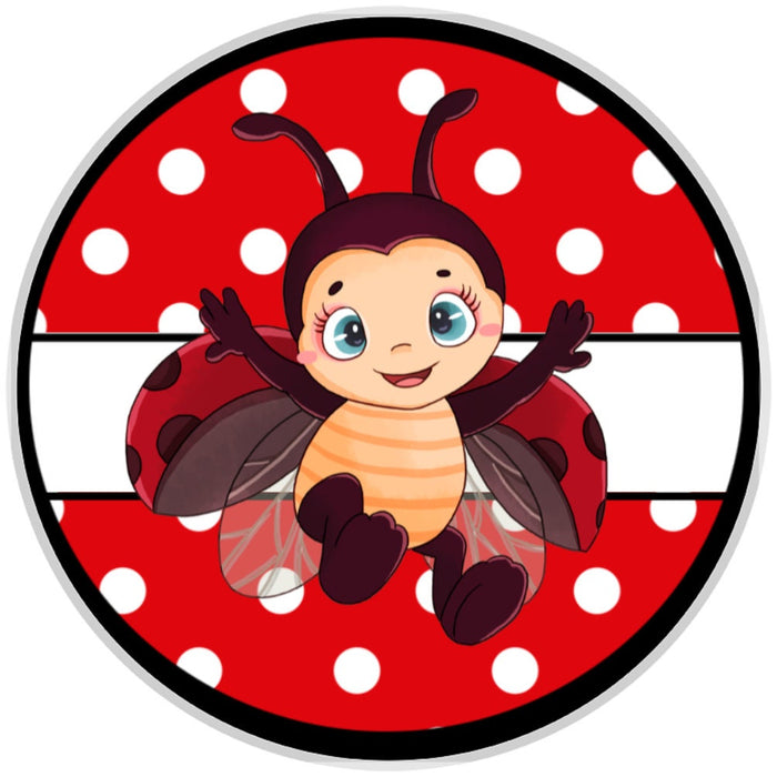10 Summer Ladybug Sign, Wreath Sign, Home Decor