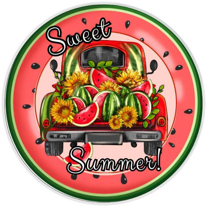 10 Sweet Summer Watermelon Sign, Wreath Sign, Home Decor