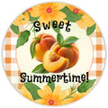 10 Sweet Summertime Peach Sign, Wreath Sign, Home Decor