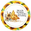 10 Talk To The Tail Feathers Hen Sign, Wreath Sign, Home Decor
