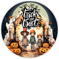 10 Trick Or Treat Halloween Sign, Halloween Wreath Sign, Home Decor