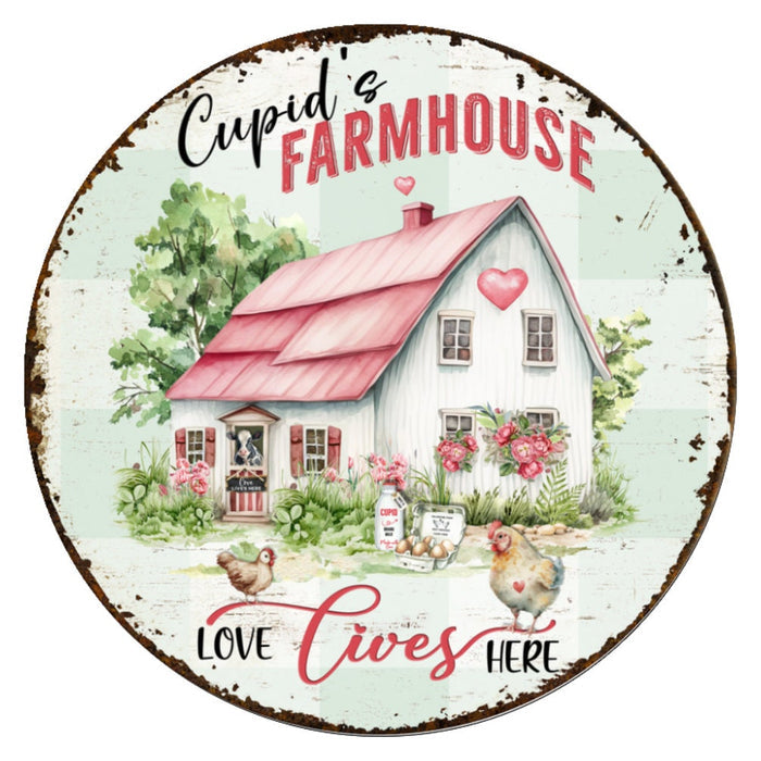 10 Valentine Cupids  Farmhouse Sign, Wreath Sign, Home Decor