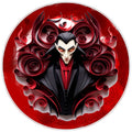 10 Vampire Dracula Quilled Look Sign, Halloween Metal Wreath Sign, Home Decor