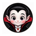 10" Vampire Face Sign, Metal Wreath Sign, Halloween Sign Home Decor