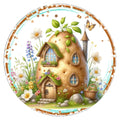 10 Vegetable Fairy House Potato Wreath Sign, Wreath Sign, Home Decor, Metal Sign, The Ritzy Cactus