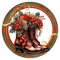 10 Victorian Christmas Shoe Wreath Sign,Wreath Sign, Home Decor