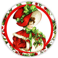 10 Victorian Look Christmas Sign, Wreath Sign, Home Decor