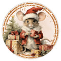 10 Victorian Mouse Christmas Sign, Wreath Sign, Home Decor