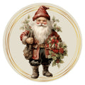 10 Victorian Santa Christmas Sign, Wreath Sign, Home Decor