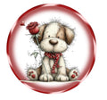 10 Whimsical Dog Valentine Sign, Wreath Sign, Home Decor