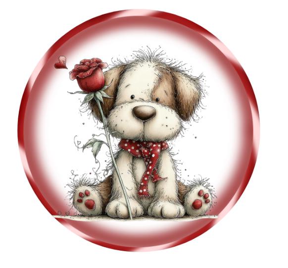 10 Whimsical Dog Valentine Sign, Wreath Sign, Home Decor