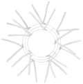 10" White Pencil Wreath Form, 12 placements, Craft Supplies, DIY Wreath frame