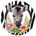 10 Zebra Floral Sign, Wreath Sign, Home Decor, Metal Sign, The Ritzy Cactus