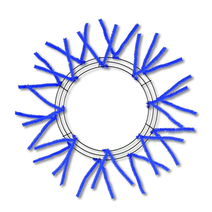 15” Blue Pencil Wreath Form, 18 placements, Craft Supplies, DIY Wreath frame