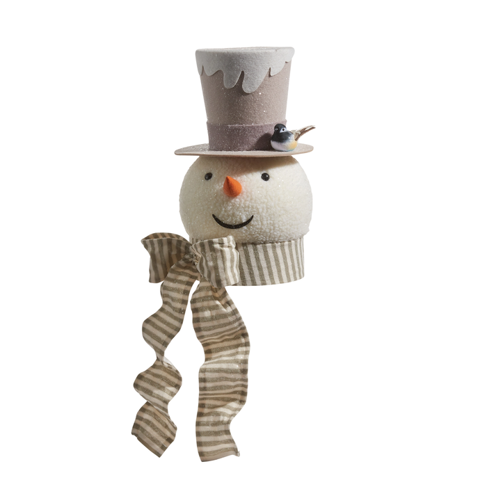16" Snowman with Top Hat Wreath Attachment, Wintery Wreath Attachment, DIY Supplies, Wreath Maker