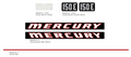 1968 Mercury 150E Hood Decals