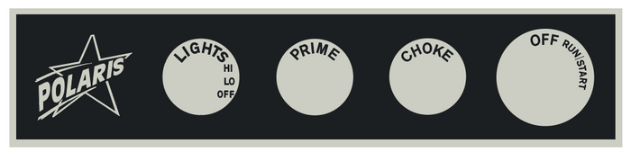 1970 Polaris TX Dash Decal
