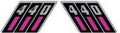 1972 Arctic Cat 440 Cheetah Engine Model Decals