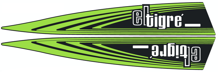 1977 El Tigre Arctic Cat Hood Decals