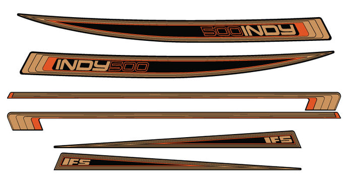 1982 Polaris Indy 500 (Orange) Decals