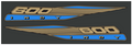 1986 Polaris Indy 600 Standard Model Hood Decals