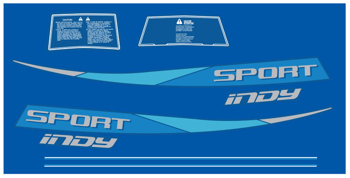 1987 Polaris Sport Indy Hood Decals