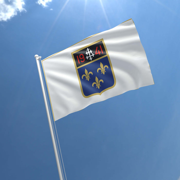 2-5 Ile de France Squadron WW2 Spitfires Mirage Rafale Jet Fighters 1941 Flag Banner