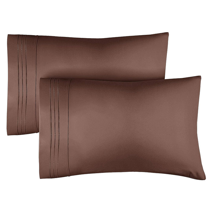 2 Pillowcase Set - Brown