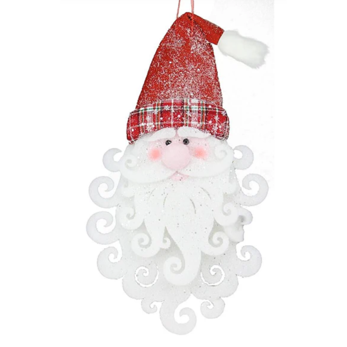 22" H Foam Fabric Santa Head Attachment, DIY Supplies, Wreath Attachment
