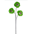22"L Eyeball Poppy Spray Halloween Wreath Embellishment