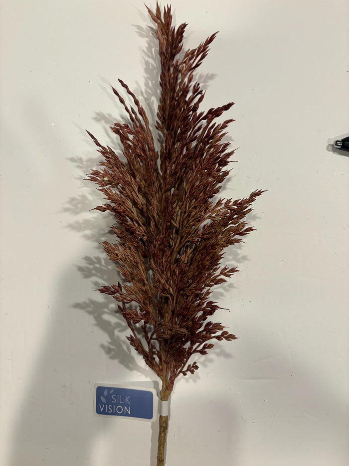 25" Rust Pampas Grass Spray| l Wreath Pick | Wreath Embellishment | DIY Wreath Supply
