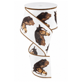 2.5" x 10yd Horse On Royal Wired Ribbon Wreath Ribbon
