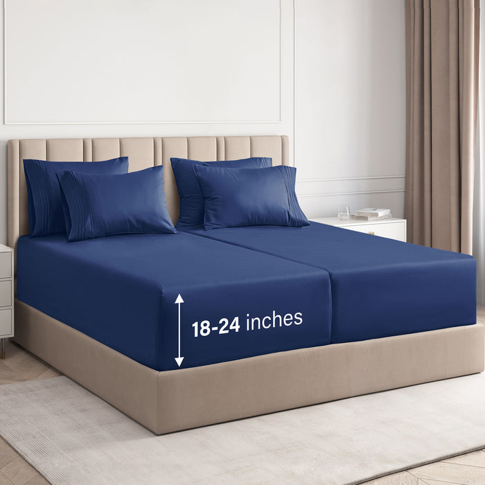 Split King / Navy Blue