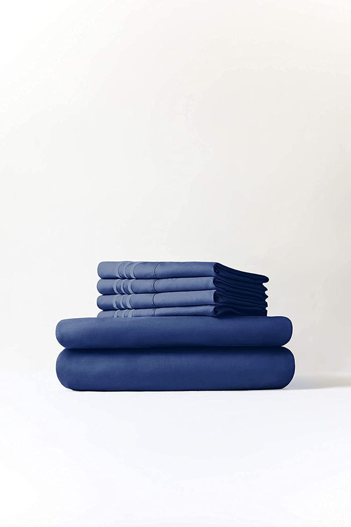6 Piece Sheet Set - Navy Blue