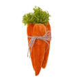 7" Velvet Carrot Bundle –  Decorative Attachment for Wreaths| Easter Embellishment | DIY Wreath Supply