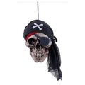 7.5"W x 17"H Felt Burlap Pirate Skull Attachment, DIY Supplies, Wreath Attachment