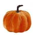 7"Dia x 6.5"H Velvet Pumpkin Orange Attachment, DIY Supplies, Wreath Attachment