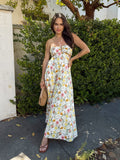 Alfresco Floral Halter Maxi Dress - Final Sale - Stitch And Feather