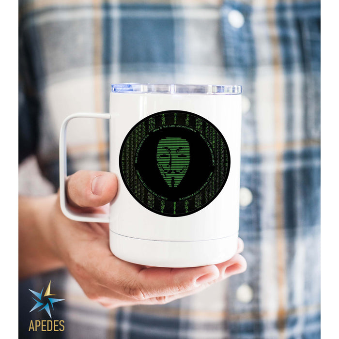 Anonymous Stainless Steel Travel Mug 13 OZ - Apedes Flags And Banners