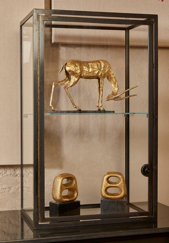 Antelope Straight Horn Statue - Gold