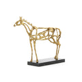 Arabian Horse Statue - Gold