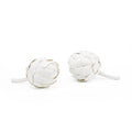 Artichoke Porcelain Figure - White